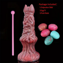 7.99in Silicone Soft Big Knot Alien Ovipositor Dildo For Women Lay Eggs