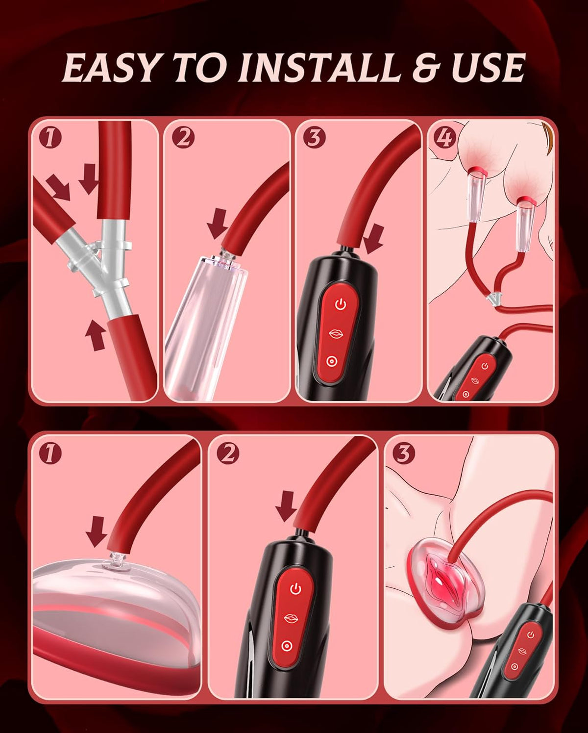 BDSM Nipple Clit Sucking Vacuum Sex Pump