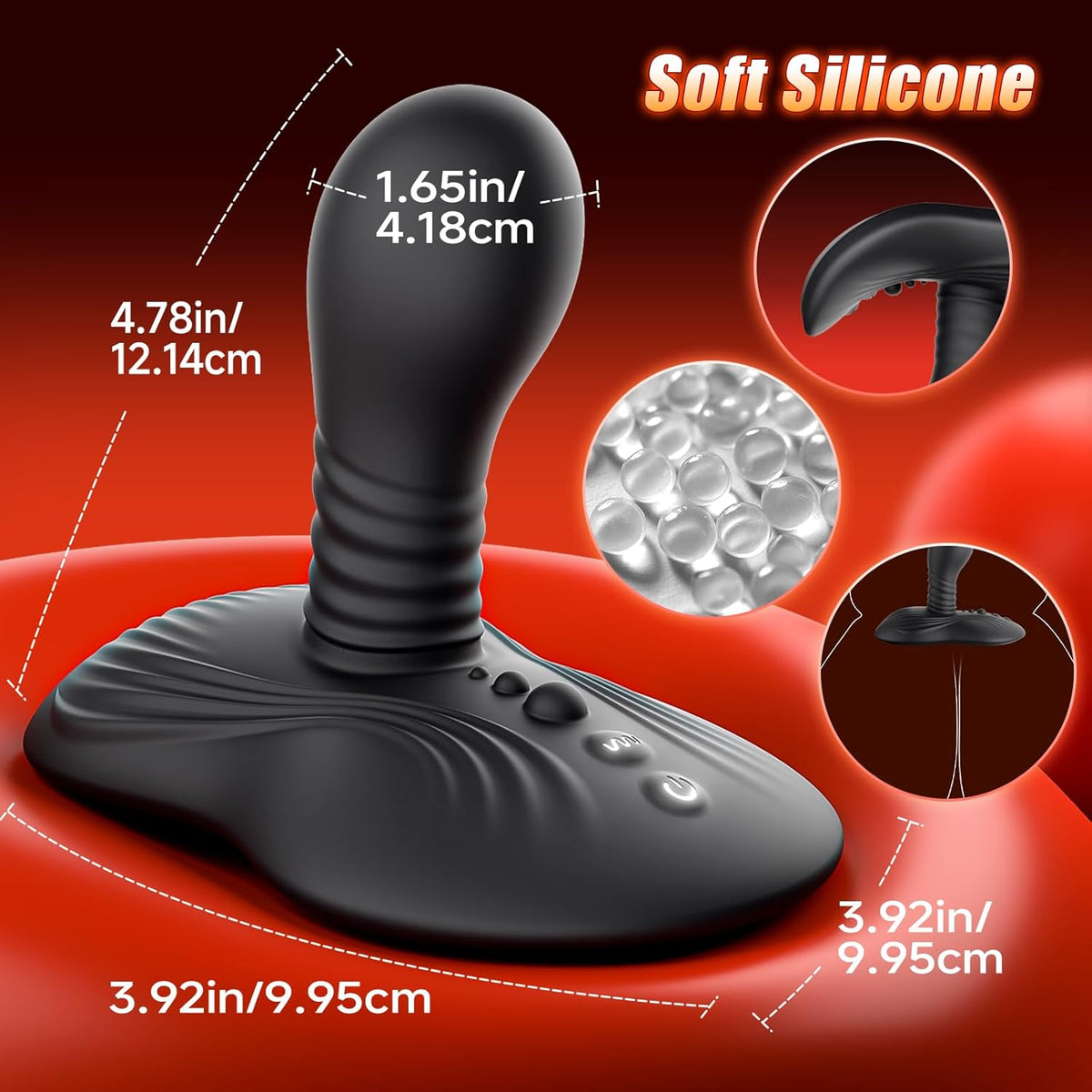 Riding Style 9 Rotation Dildos Prostate Massager