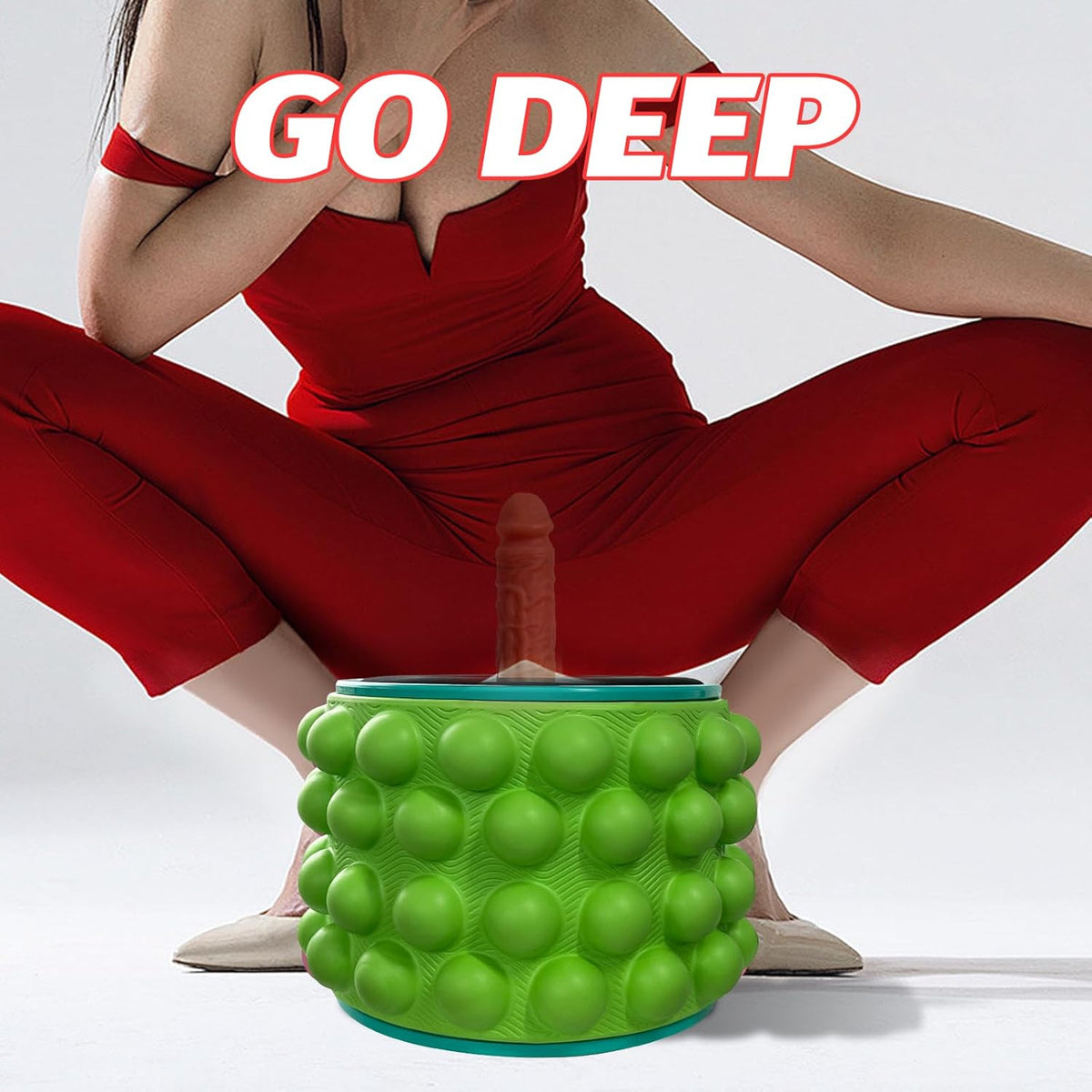 Yoga Wheel Simulated Penis Sex Machine Relieve Fatigue