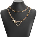 Heart Loop Slip Chain Choker