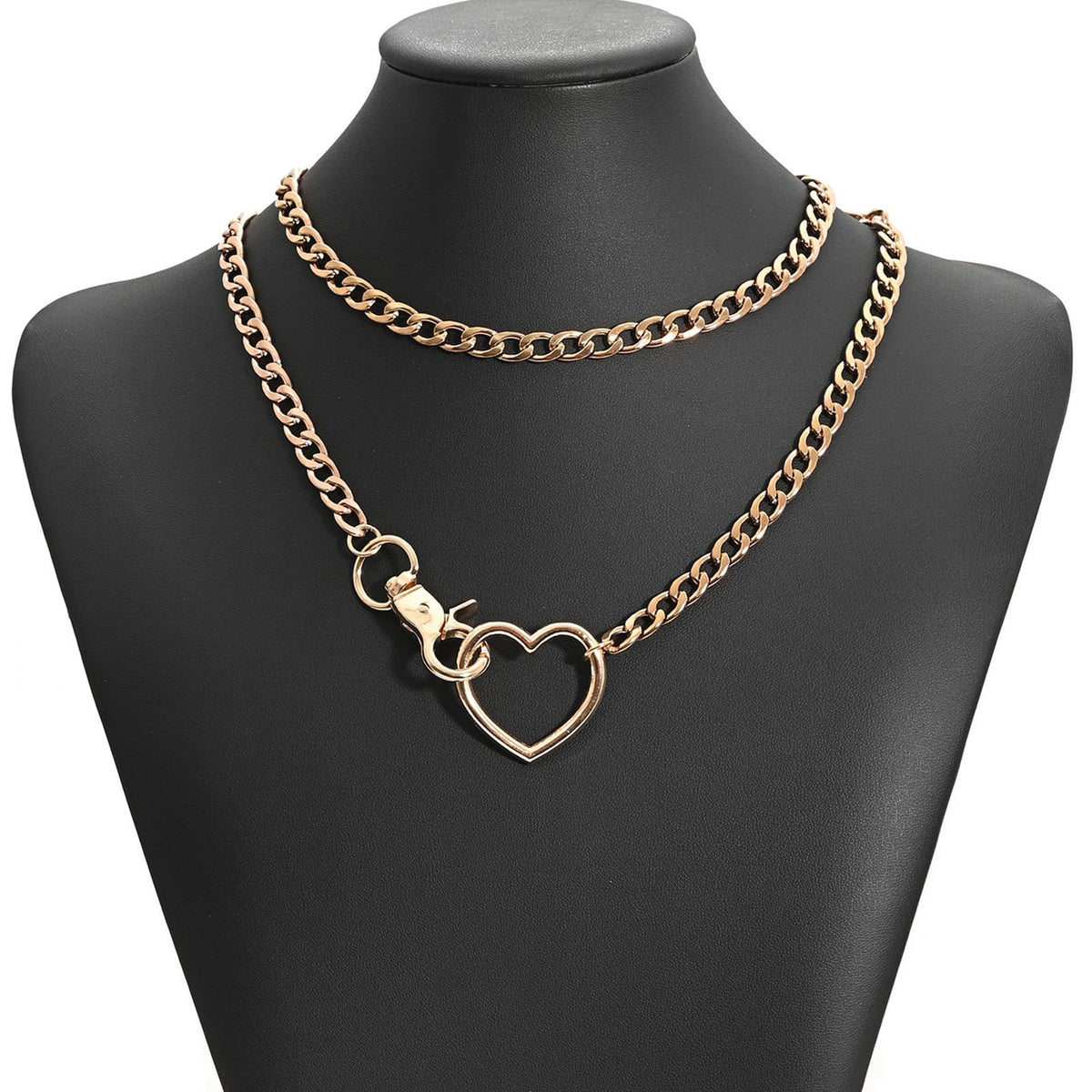 Heart Loop Slip Chain Choker