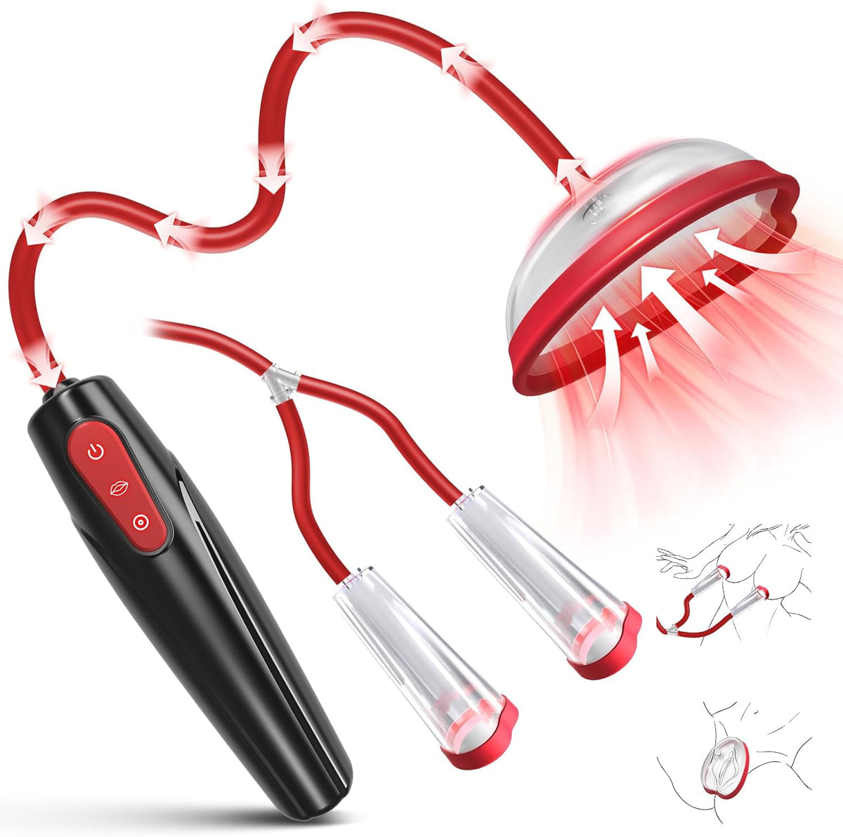 BDSM Nipple Clit Sucking Vacuum Sex Pump