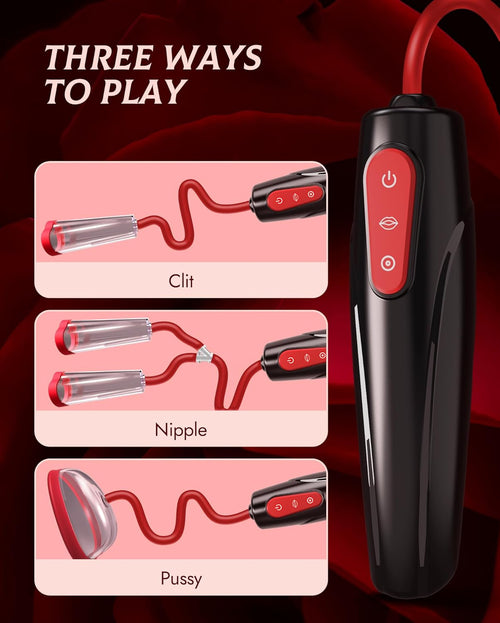 BDSM Nipple Clit Sucking Vacuum Sex Pump