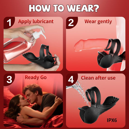 Vibrating Penis Ring Testicle Vibrator