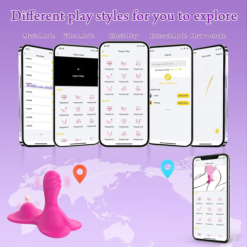 Sit-Ride Butterfly G-Spot Vibrating Cushion with APP Control