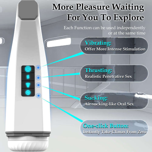 007-Ⅲ Penis 4D  Clip Suction Smart Real Voice Tongue Lick Male Masturbator
