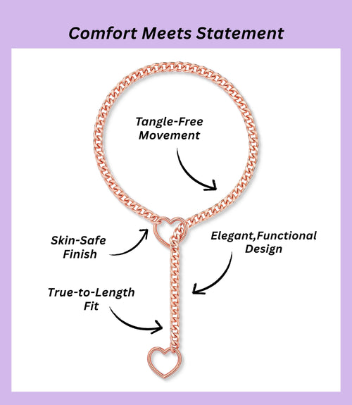 Heart O-ring Slip Chain