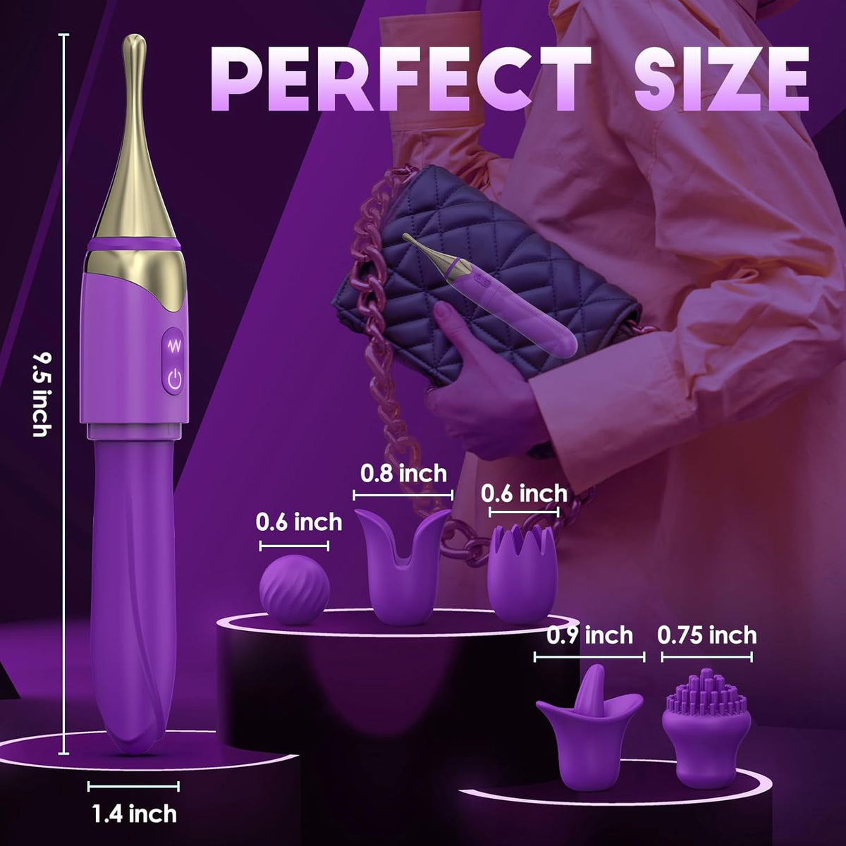 2 In 1 Mini Wand G Spot Vibrator