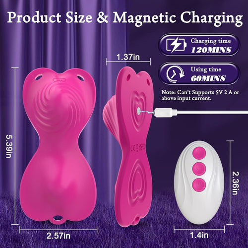 Sit-Ride Butterfly G-Spot Vibrating Cushion with APP Control