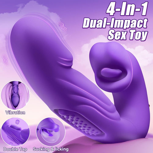 Rose Muncher Mouth Biting Tapping Ultimate Pleasure G Spot Vibrator