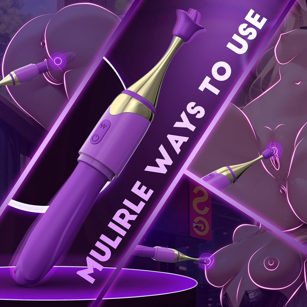2 In 1 Mini Wand G Spot Vibrator