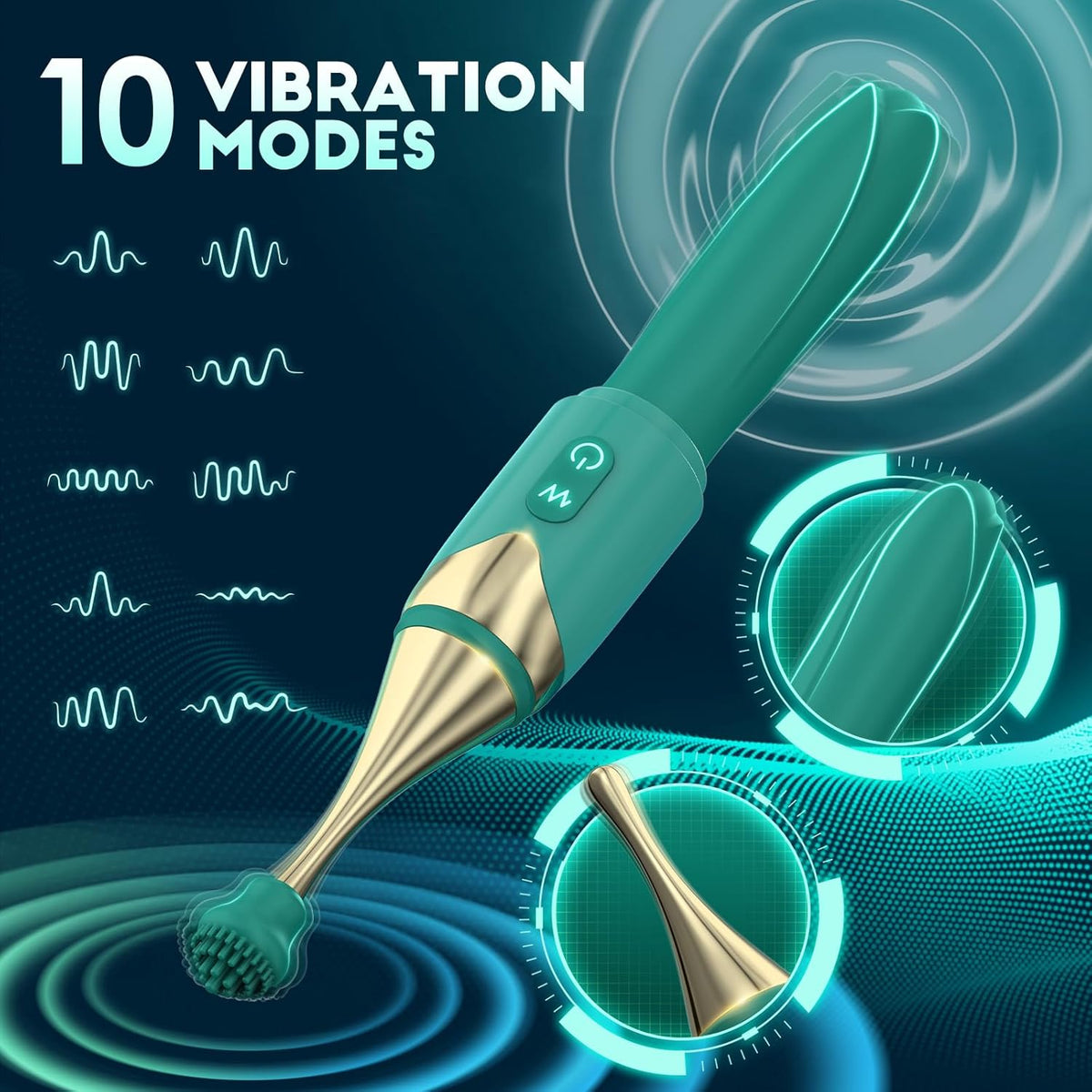 2 In 1 Mini Wand G Spot Vibrator