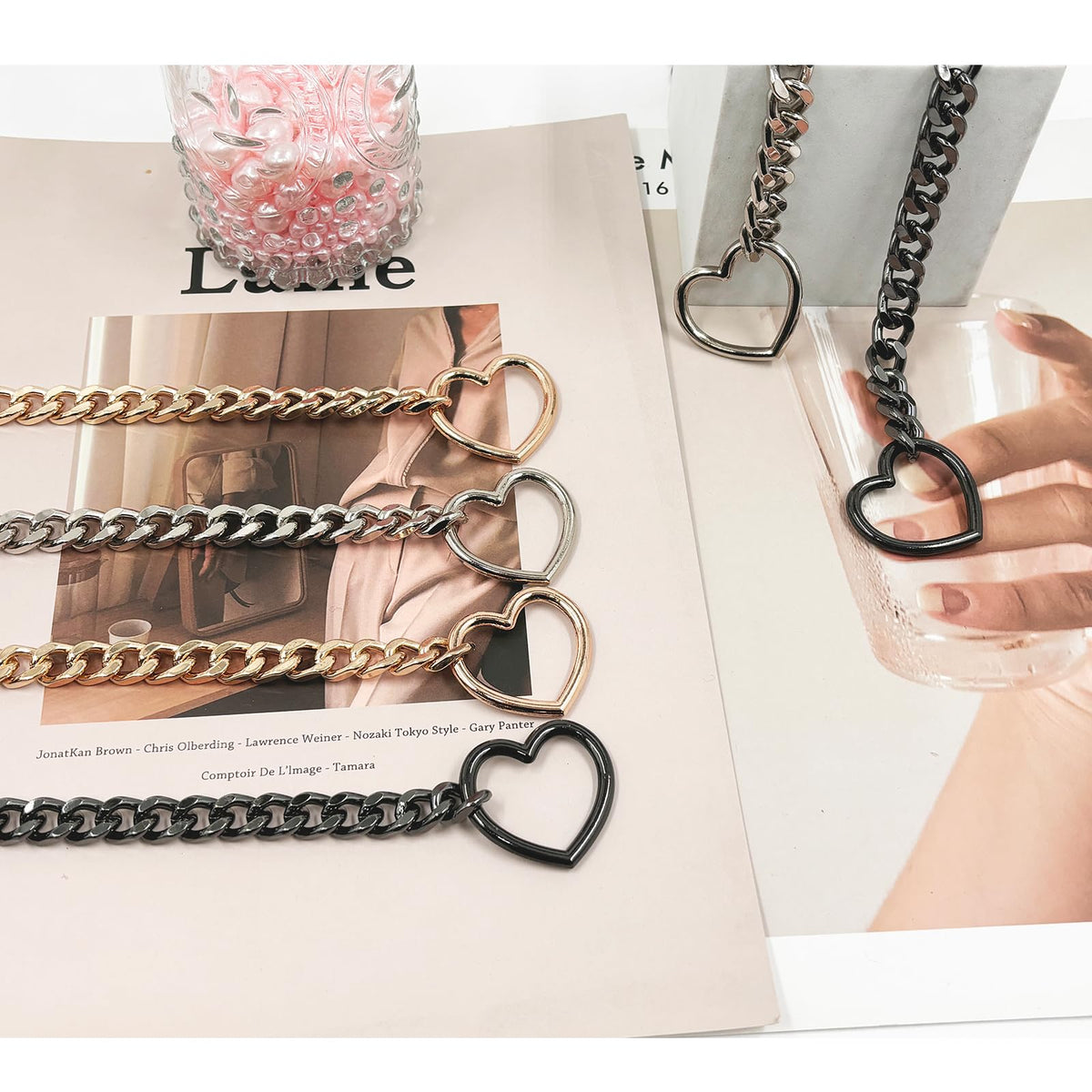 Heart O-ring Slip Chain