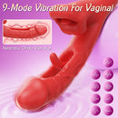 KissLip 4 in 1 Mouth Biting Clit G Spot Flapping Vibrator