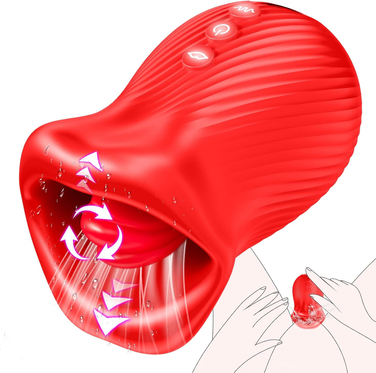 Omysky Rose Muncher - Mouth Biting Tongue Licker Clitoral Vibrator