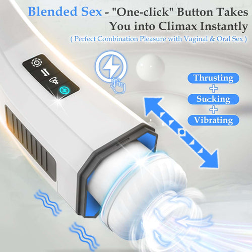 007-Ⅲ Penis 4D  Clip Suction Smart Real Voice Tongue Lick Male Masturbator