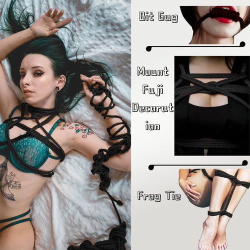 BDSM Bondage Rope Sex Restraints SM Starter Set 32 Feet/10m