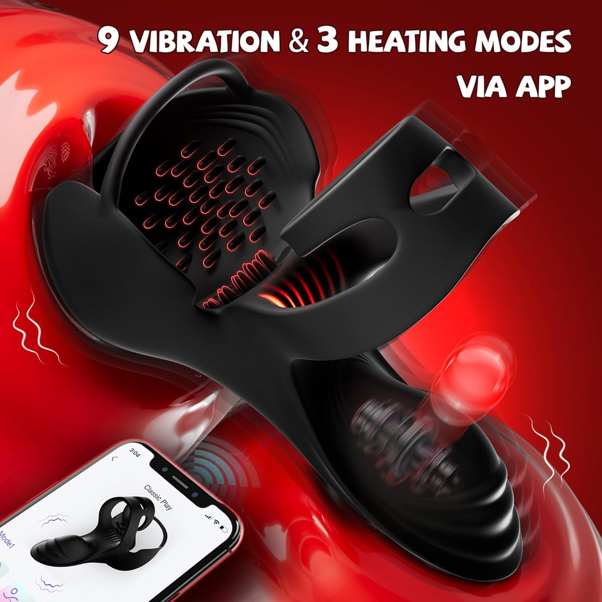 Vibrating Penis Ring Testicle Vibrator