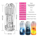 Ransparent Sucking Vibrating Male Masturbator Automatic Male Trainer