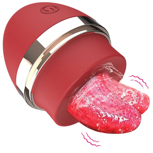 Licking Tongue 10 Modes Egg Vibration Medical Silicone