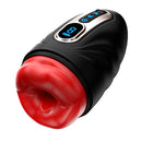 Mouth-Wrapped Penis Trainer Vibrator with Heating Rod