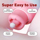 4 IN 1 Rose Sex Toy Adult Toys Licking Vibrater with 10 Mouth Kissing Vibrations