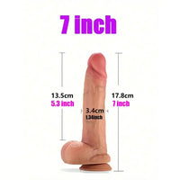 7in 8in 9in 10in Super Real Skin Soft Silicone Big Dildo For Anus Clit