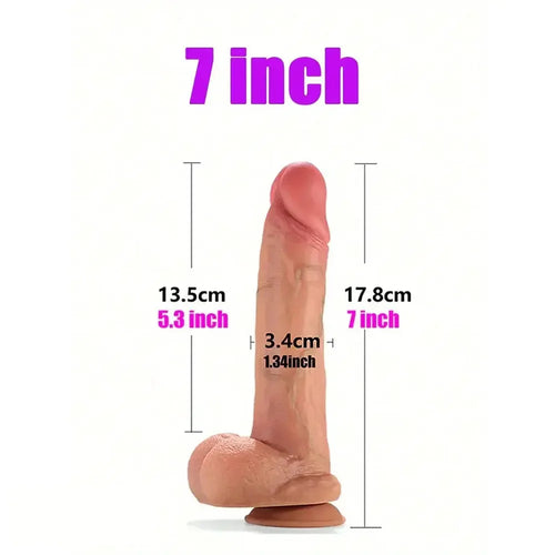 7in 8in 9in 10in Super Real Skin Soft Silicone Big Dildo For Anus Clit