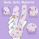 7in Soft Silicone Confetti Colorful Double Headed Dildo For Women Men