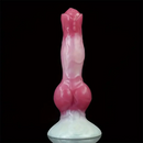 8.03in Fantasy Big Dog Knot Silicone Soft Dildo For G-Spot Stimulation