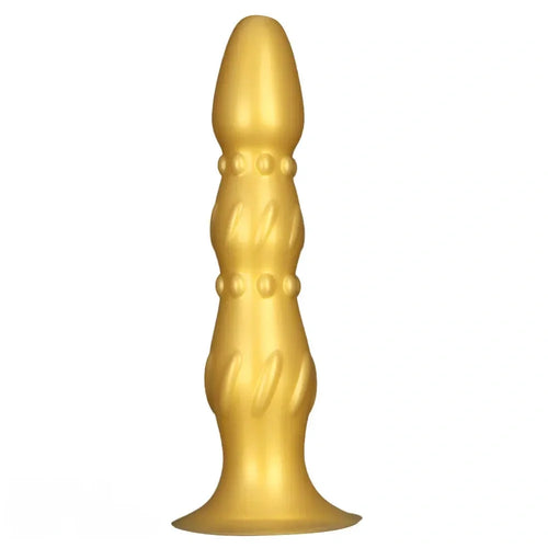 8.07in 11.22in Gold Silicone Super Large Anal Plug Dildo Anal Exercises