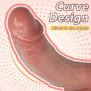 8.07in 9.84in Curved Silicone Soft Big Strap on Dildo Female Masturbator