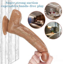 8.07in Forced Dildo Deepthroat Real Silicone Sex Toy