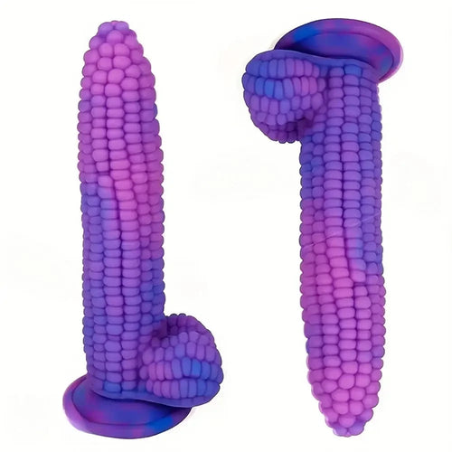 8.07in Special-shaped Anal Plug Liquid Silicone Female Anal Strip Corn Dildo