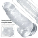 8.07in TPE G Spot Dildo With Vein Suction Cup Base For Hands-Free