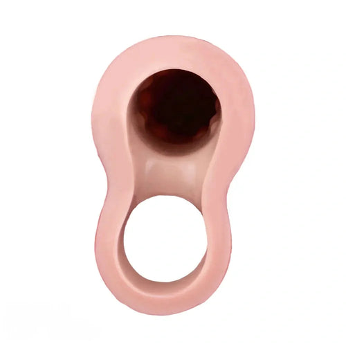 8.11in Realistic Penis Silicone Soft Dildo Vibrating Sleeve Extender Intimacy Game