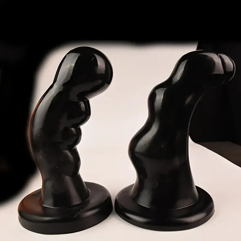 8.26in 8.66in PVC Suction Cup Big Curved G Spot Anal Plug Dildo