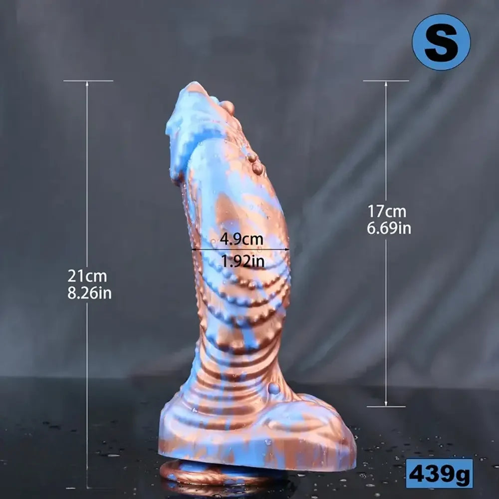 8.26in 9.25in 10.03in Huge Thick Dildo Monster Fish Silicone Anal Plug