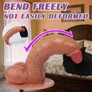 8.26in 9.84in 11in Realistic Feeling Silicone Big Soft And Bendable Cock Dildo