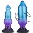 8.26in Fantasy Monster Knot Inflatable Silicone Dildo Realistic Felt Texture