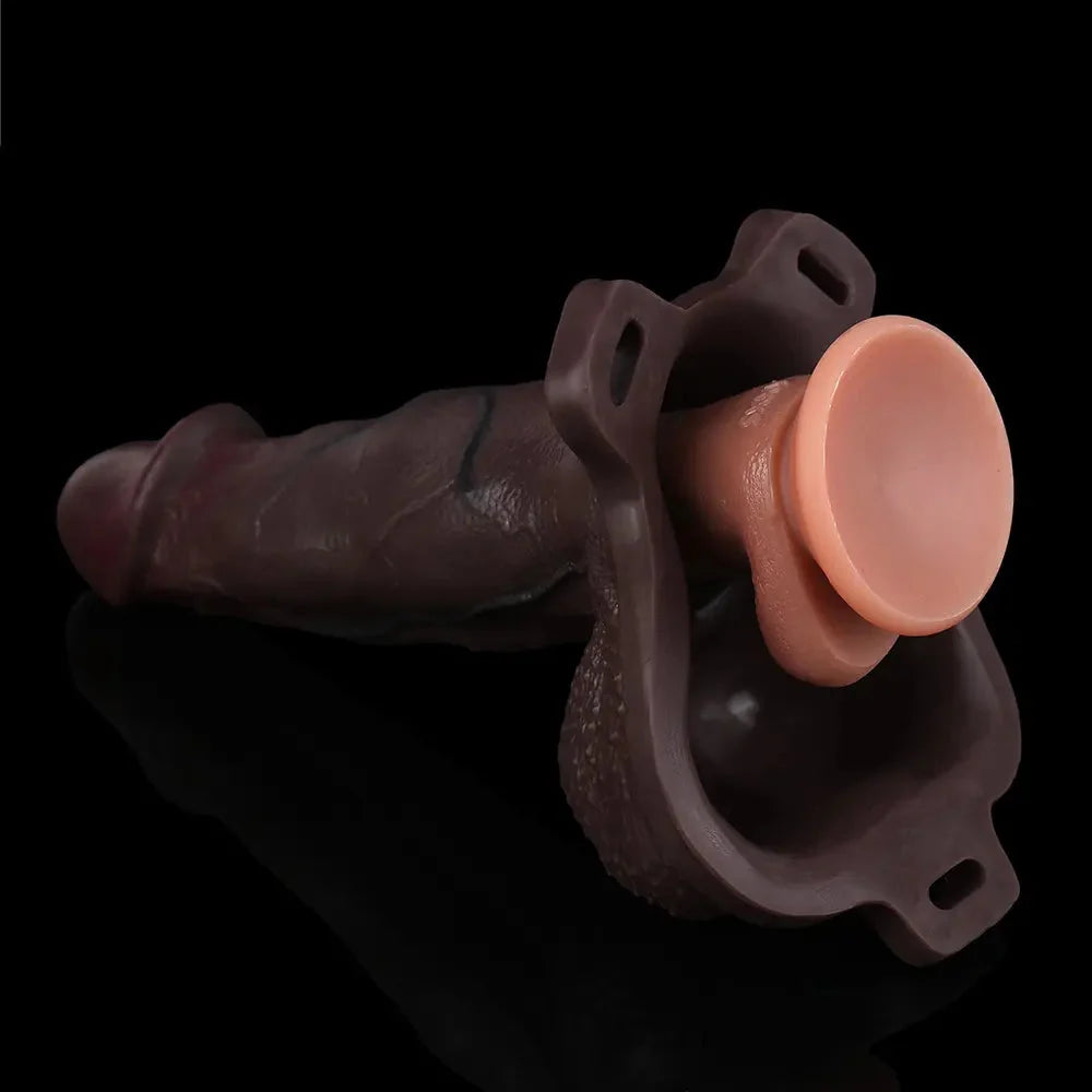 8.26in Hollow Strap on Real Dildo Anal Stimulation For Men & Women