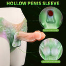 8.26in Monster Creature Hollow Dildo Harness Pants Strap on Spiked Dildo