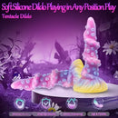 8.26in Tentacle Adult Toy Fantasy Dildo Glowing Octopus Silicone Dildo