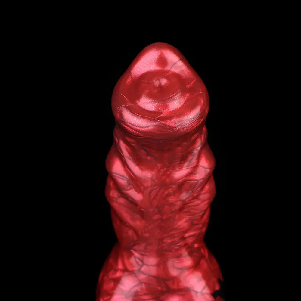 8.27in Knotted Dog Big Cock Dildo with Powerful Suction Cup Sex Toy