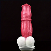 8.27in Realistic Horse Flexible Silicone Big Dildo Animal Penis Massager