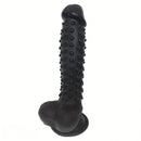 8.27in Silicone Spiked Intimate Vaginal Massager Dildo For Men And Women