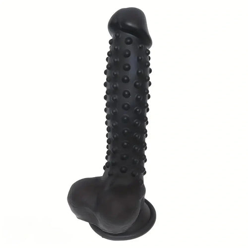 8.27in Silicone Spiked Intimate Vaginal Massager Dildo For Men And Women
