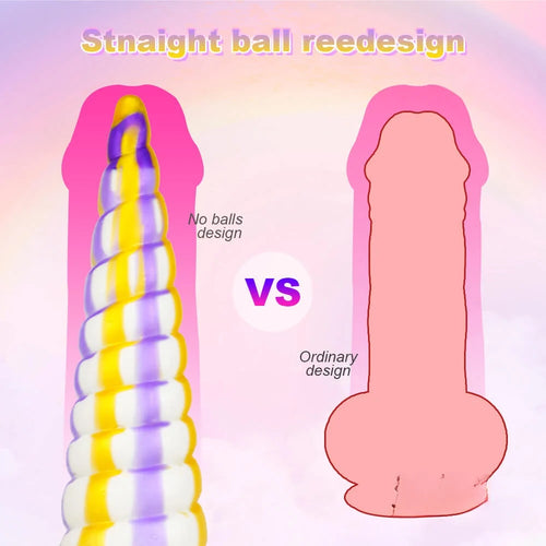 8.27in Unique Sculpt Dildo With Protrusions Threads For Anal Sex