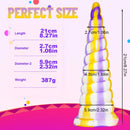 8.27in Unique Sculpt Dildo With Protrusions Threads For Anal Sex